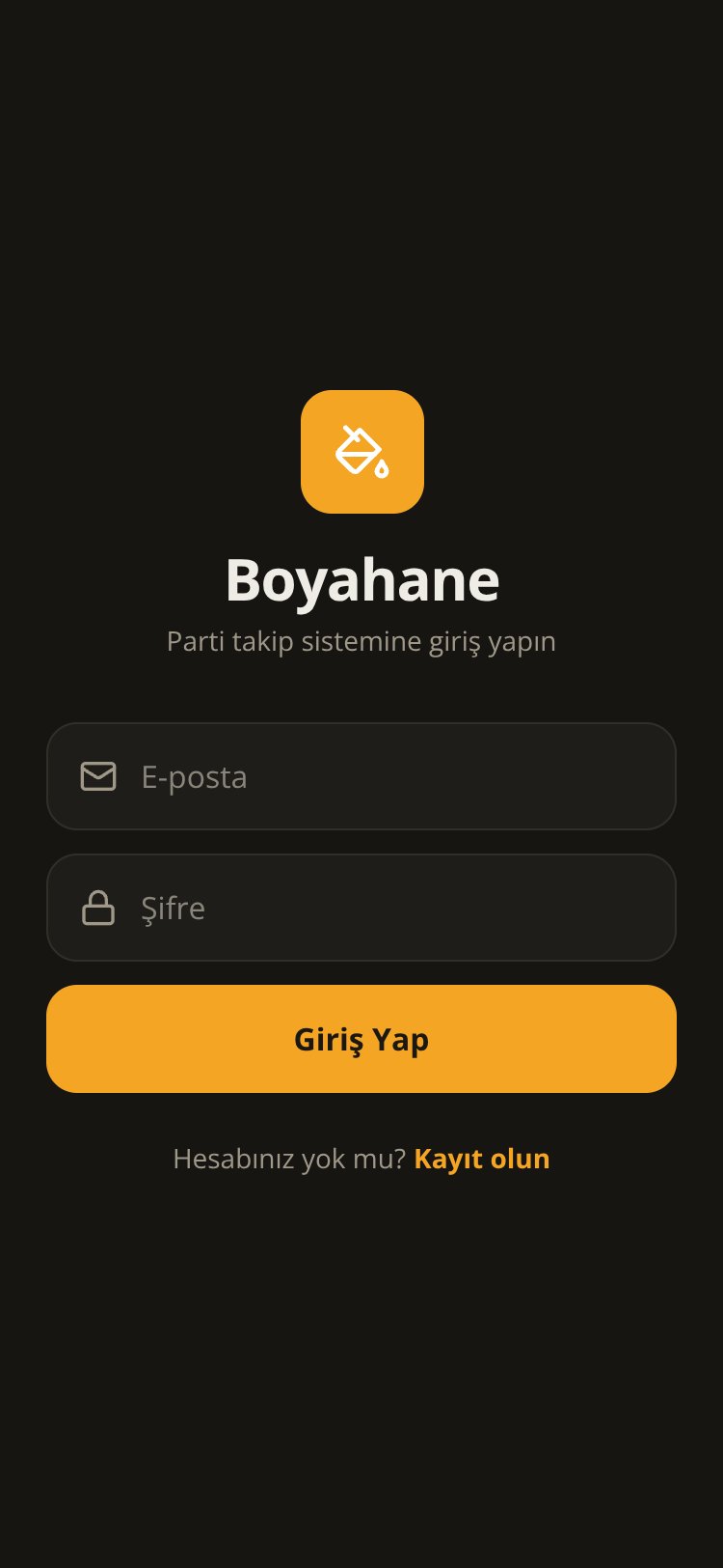 Boyahane Modülü screen 1