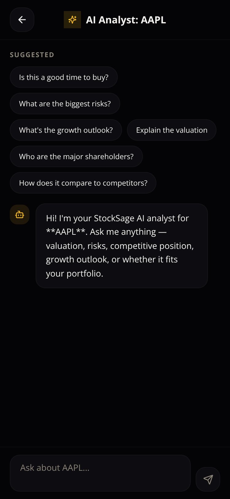 StockSage screen 3