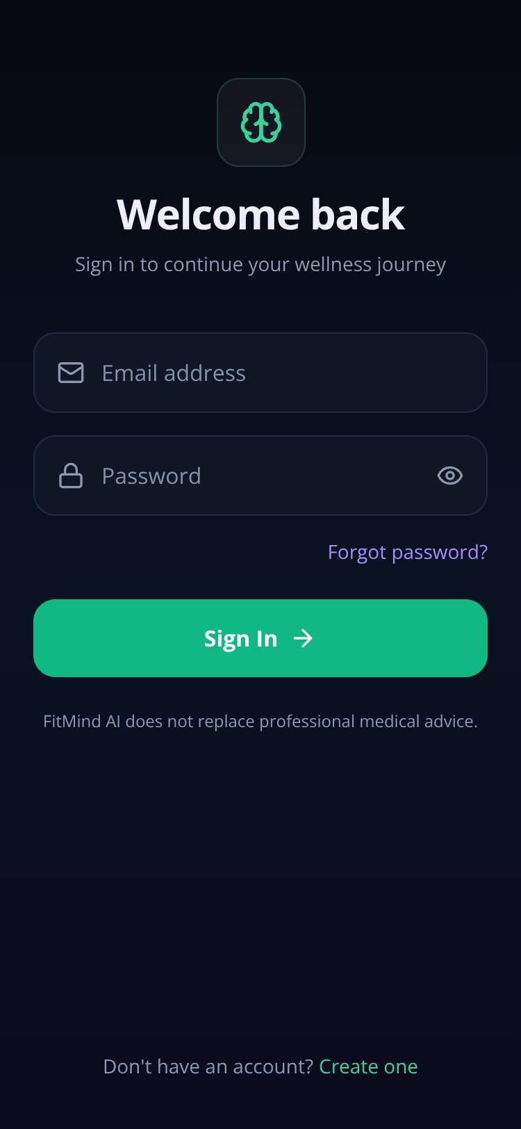 FITMIND AI screen 3