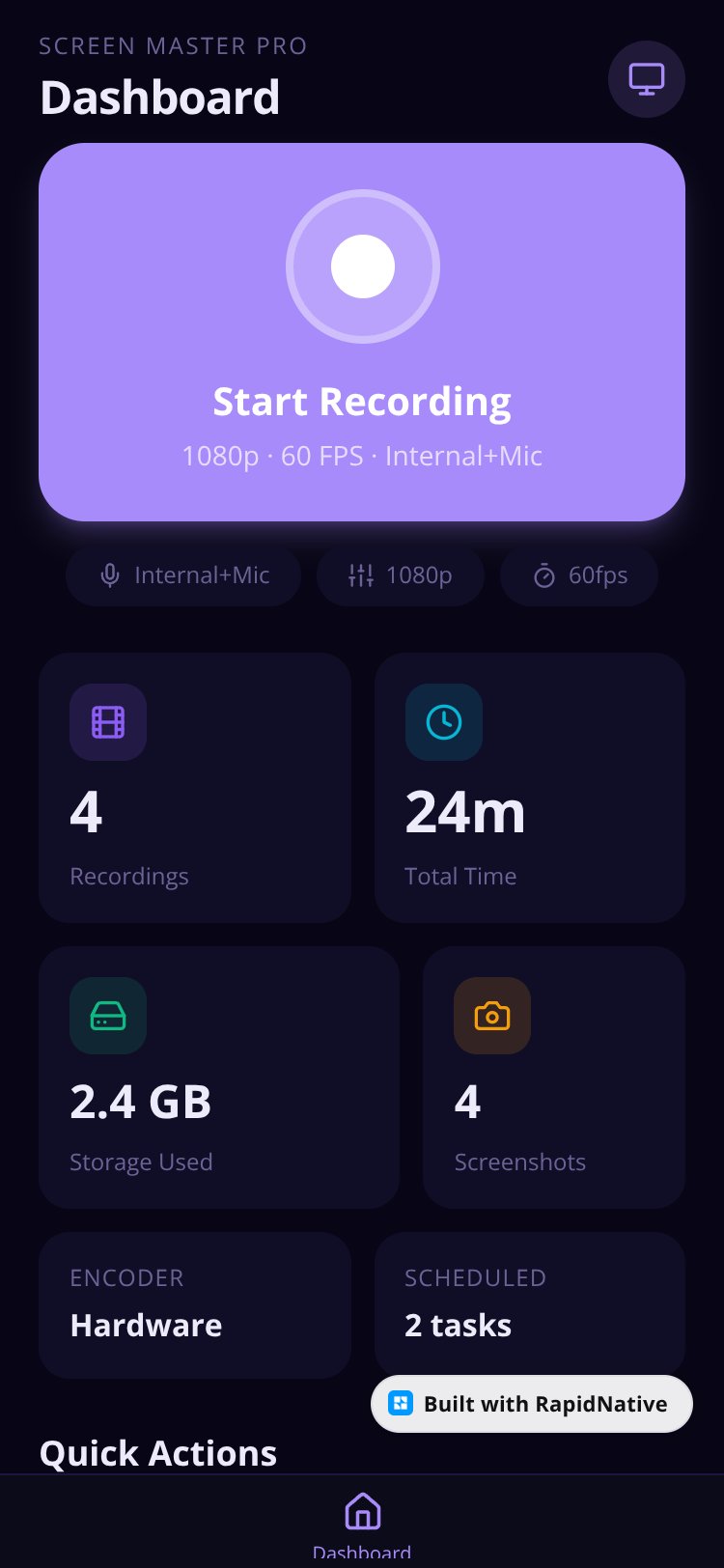 Screen Master Pro screen 1