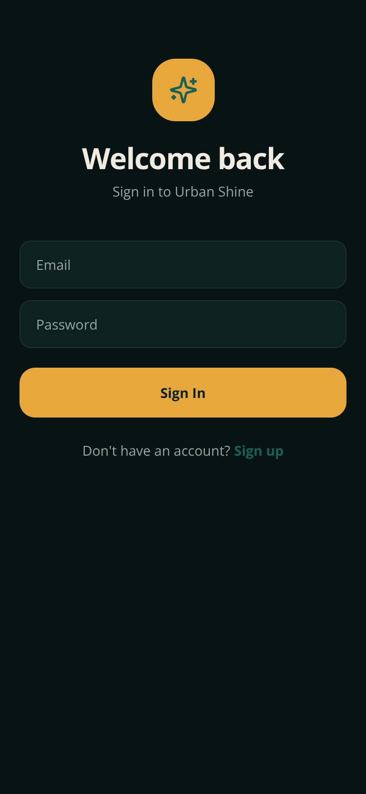 RapidNative App screen 1