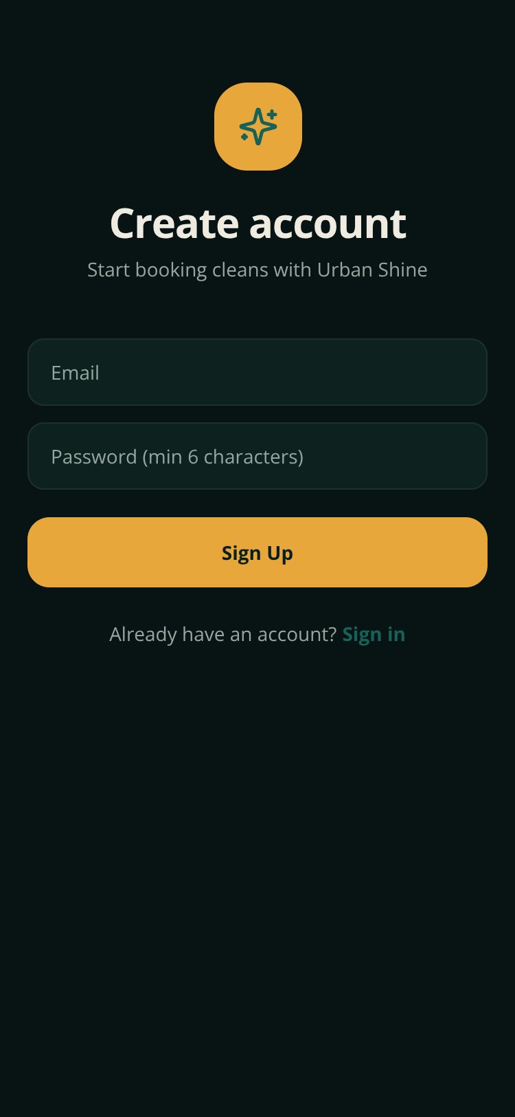 RapidNative App screen 2