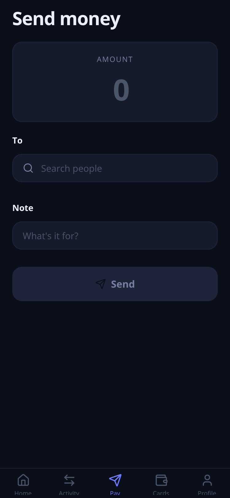 Plasma Wallet screen 4
