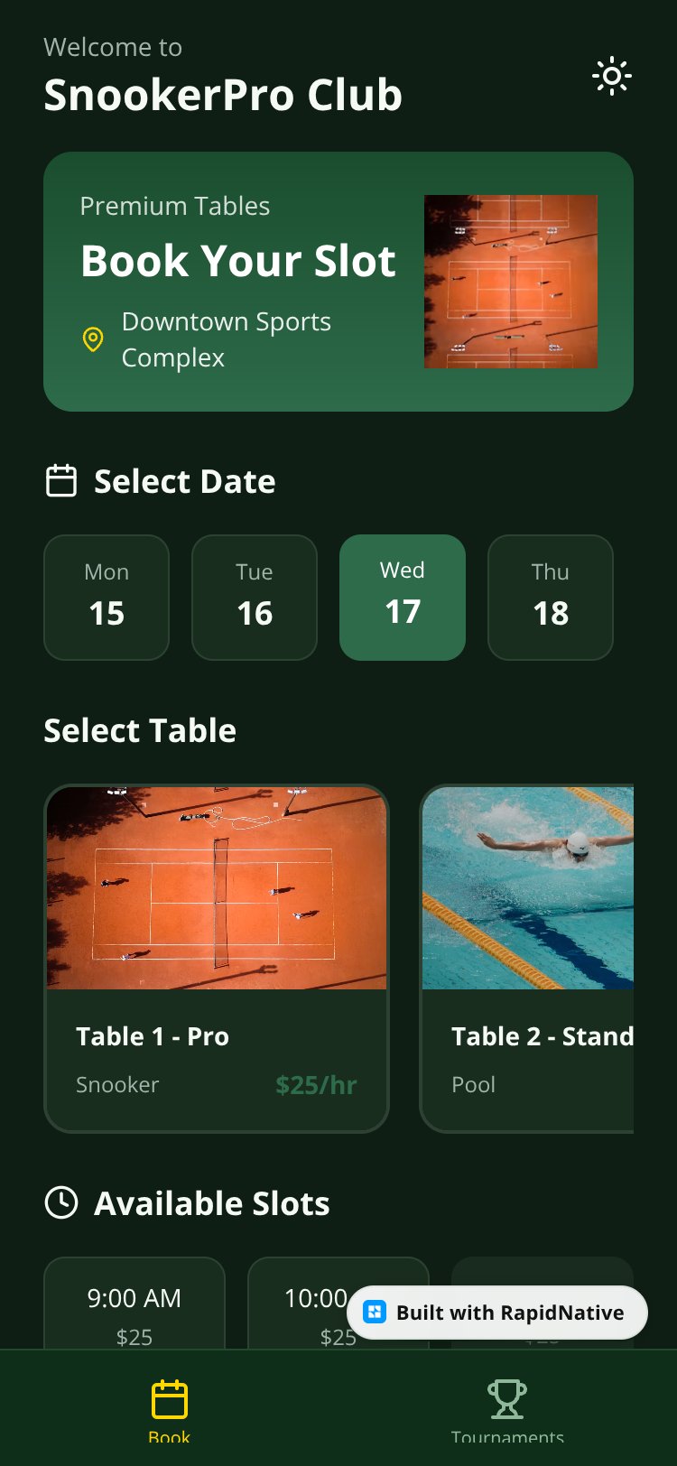 SnookerPro screen 4
