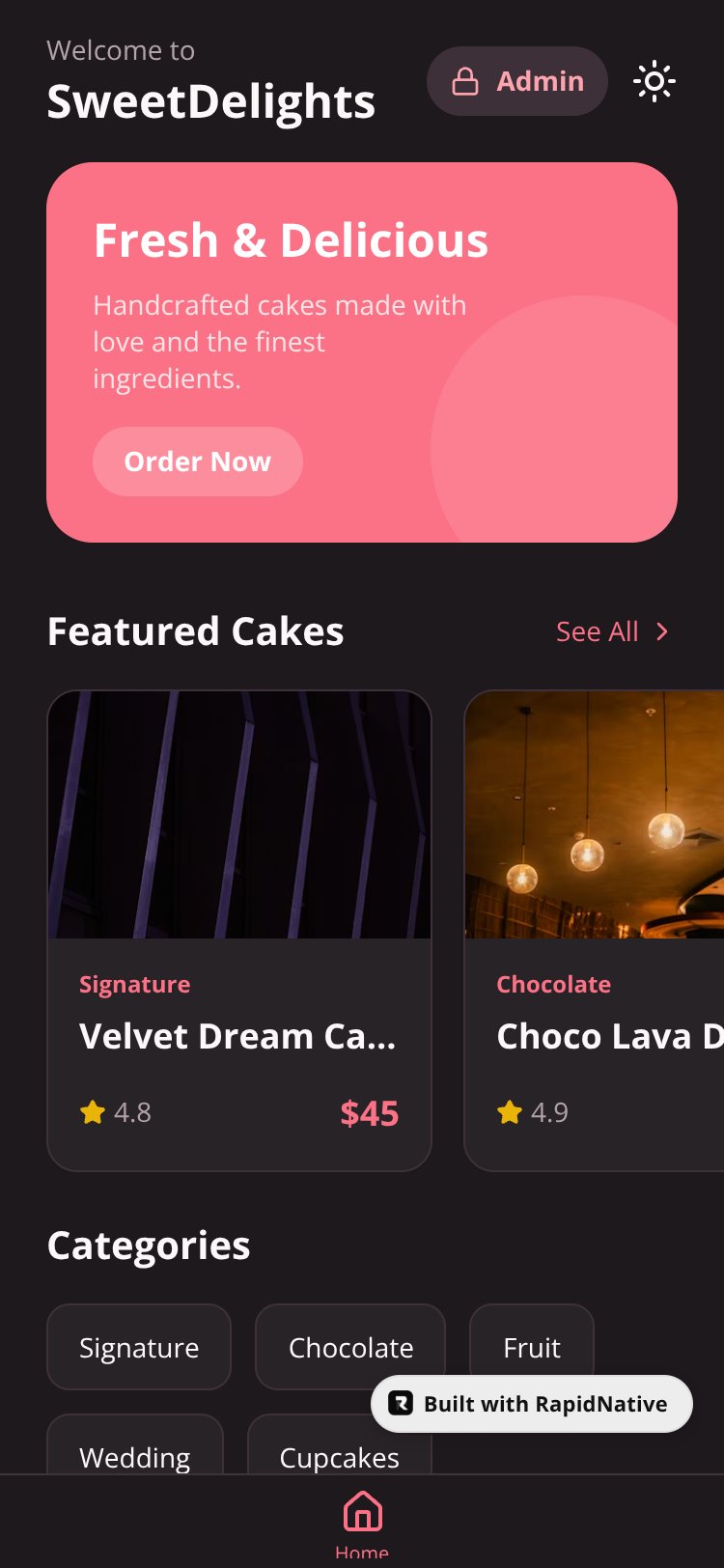 SweetDelights screen 3