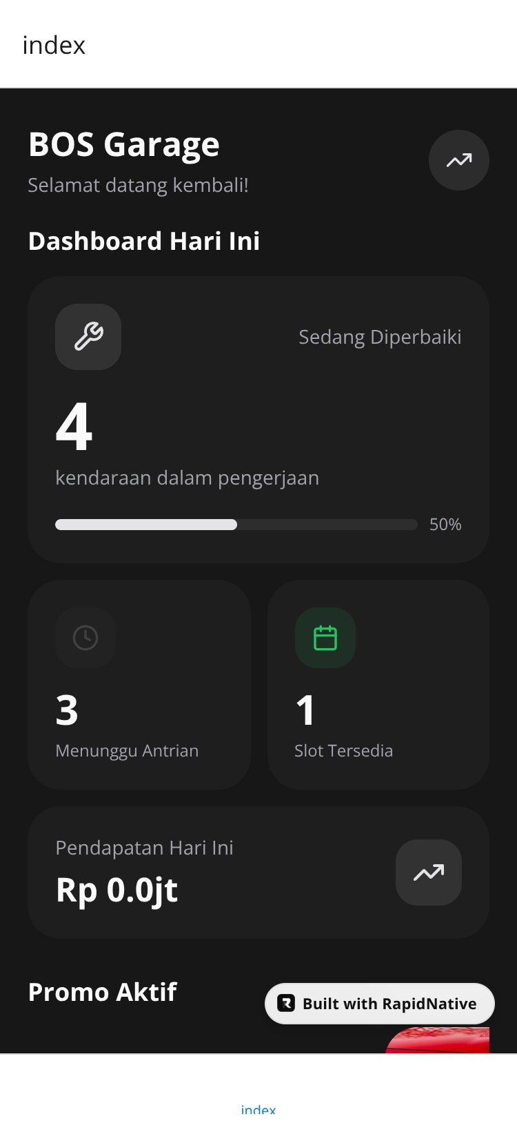 RapidNative App screen 1