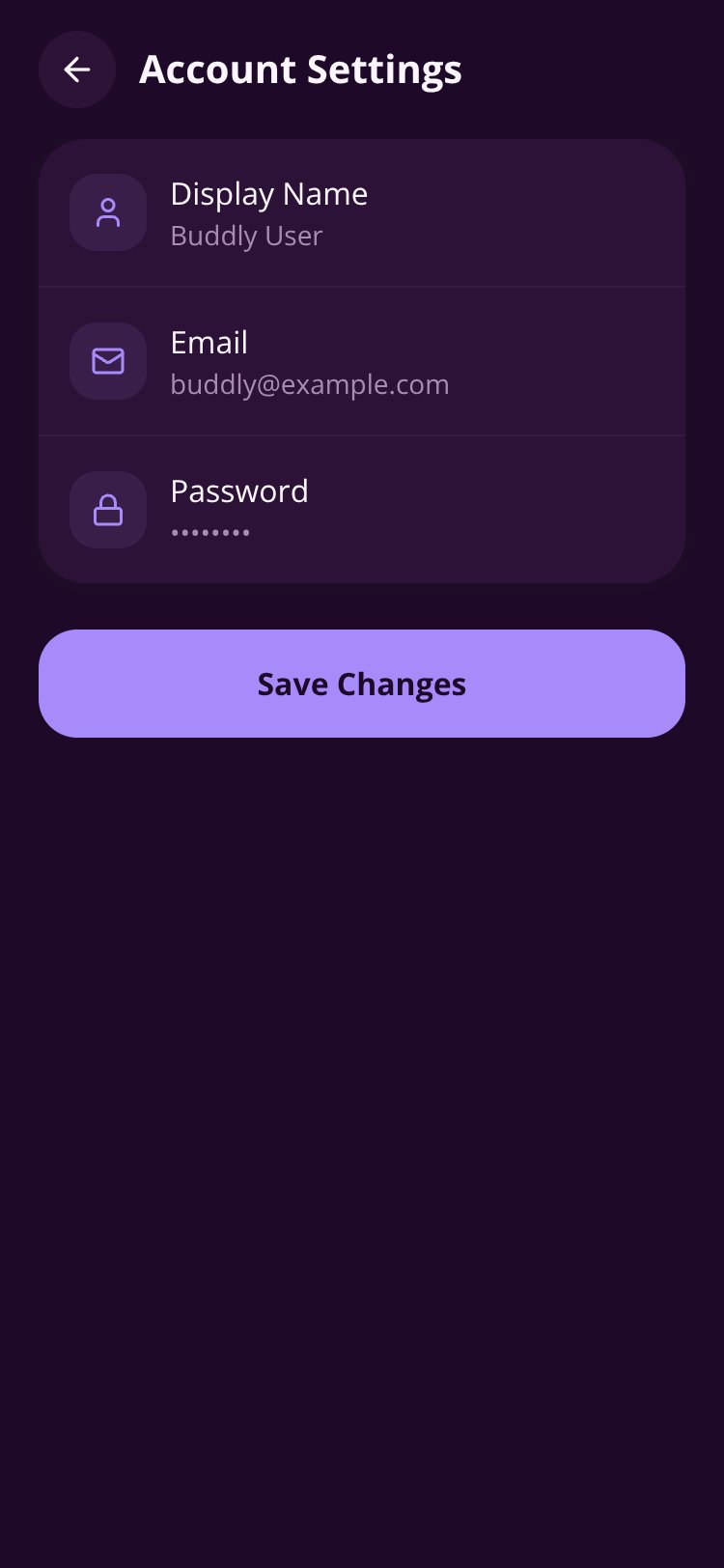 Buddly screen 3