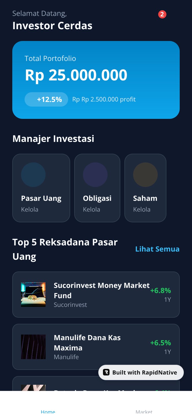 InvestTrack screen 2