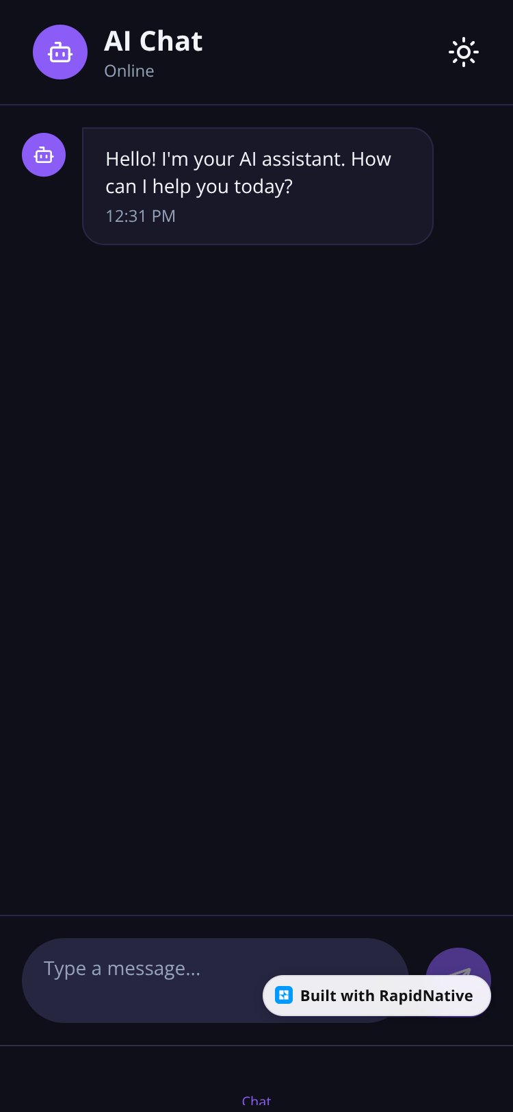 Chatbot Assistant screen 1