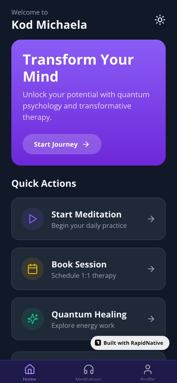 Transformation Center screen 3