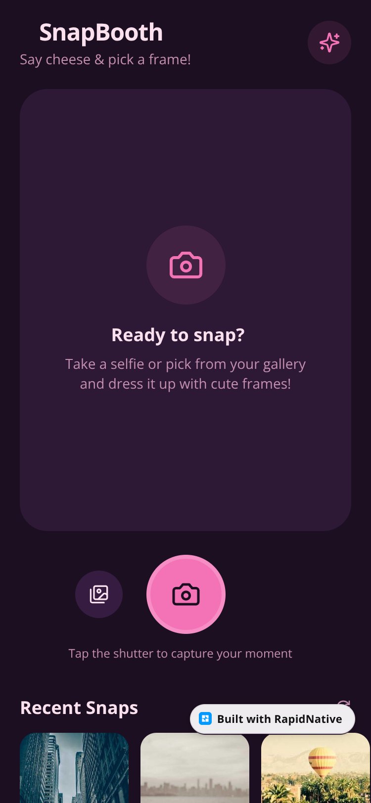 SnapBooth screen 1