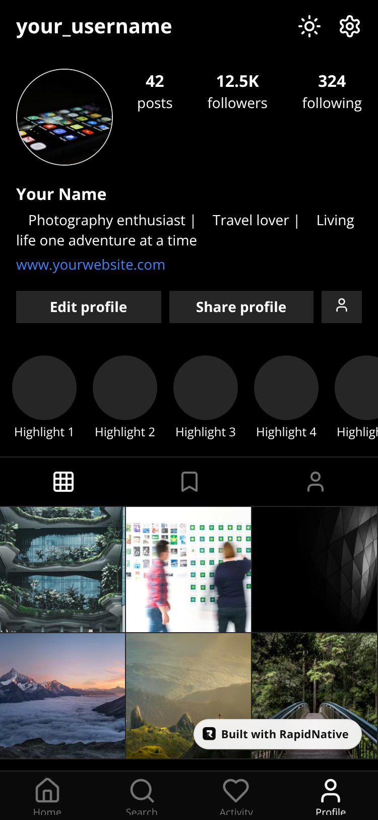 InstaShare screen 2