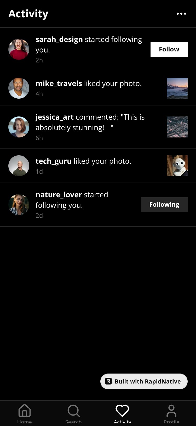 InstaShare screen 3