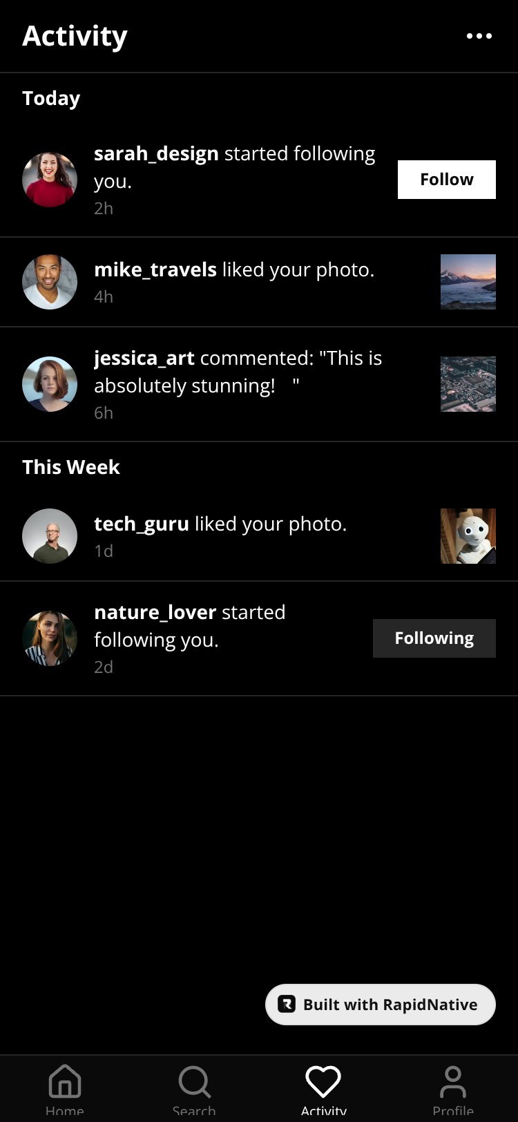 InstaShare screen 3