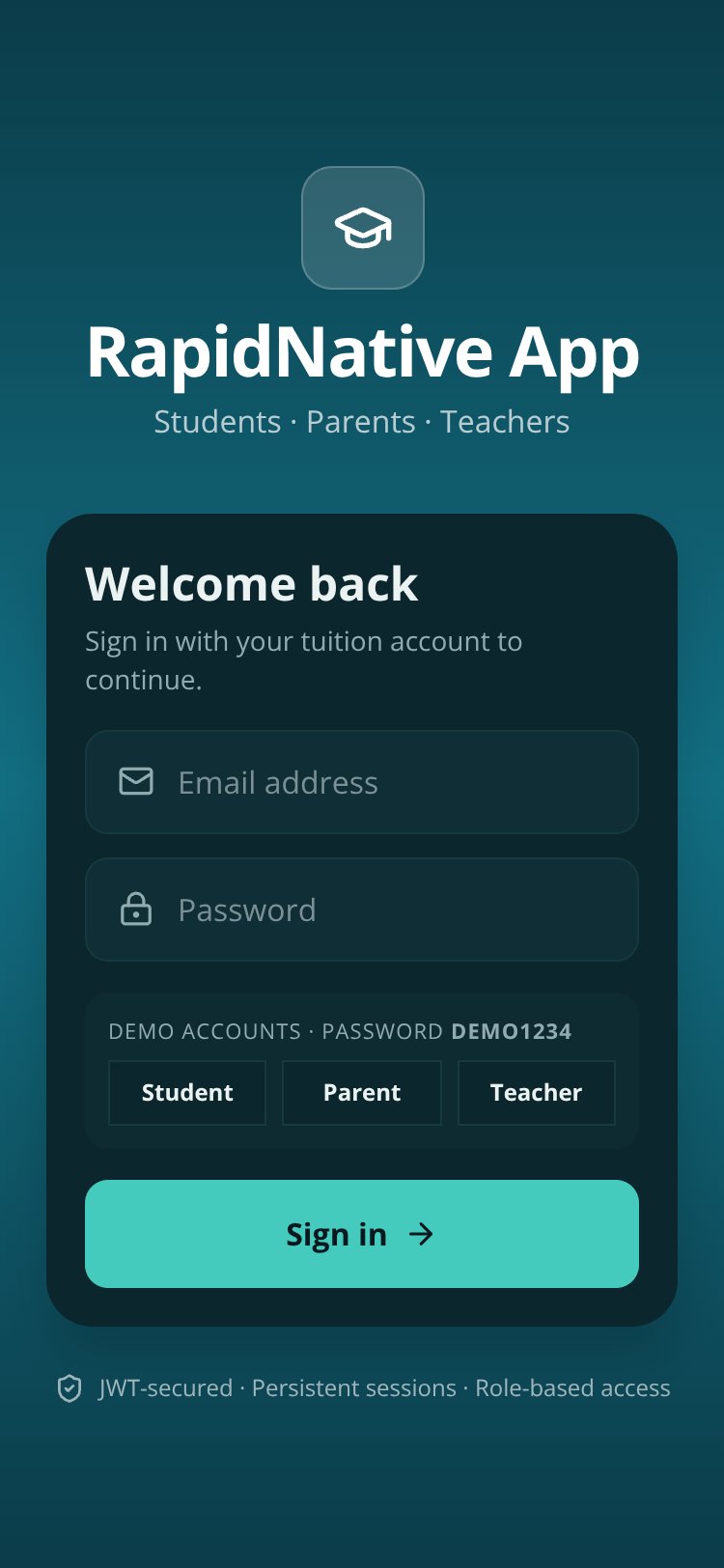Smart Tuition screen 1
