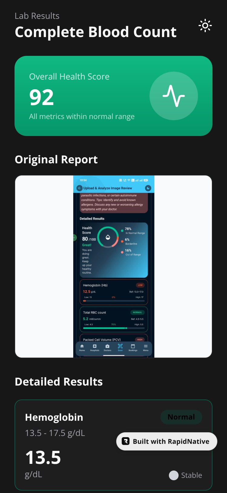 MediScan Pro screen 1