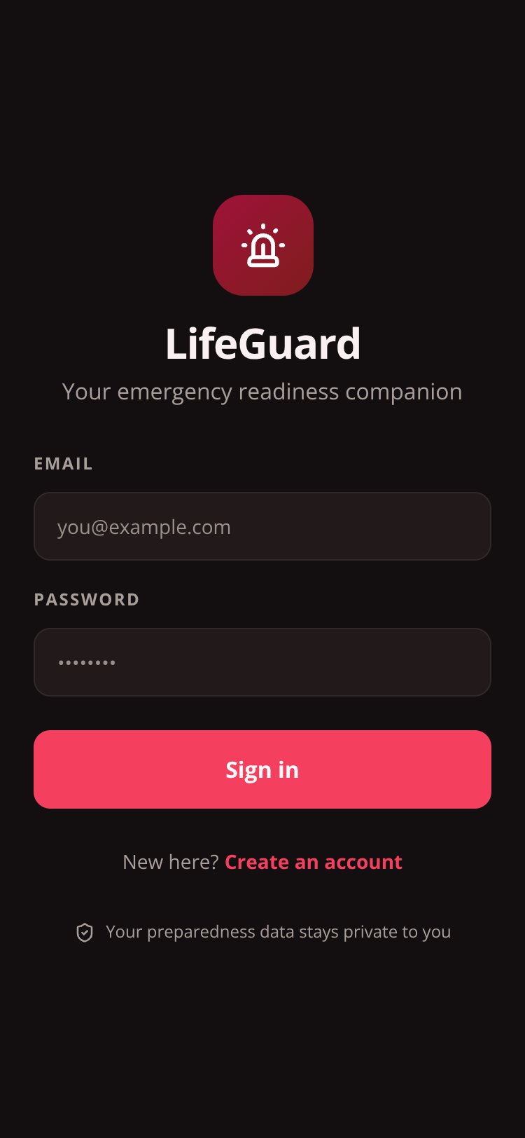 LIFE PILOT screen 1
