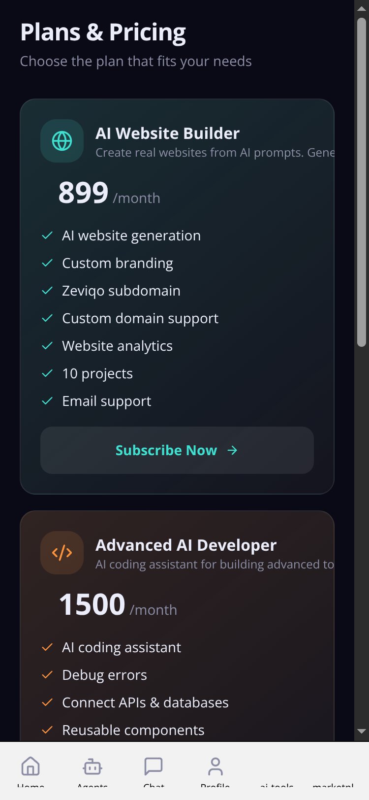 Zeviqo screen 2