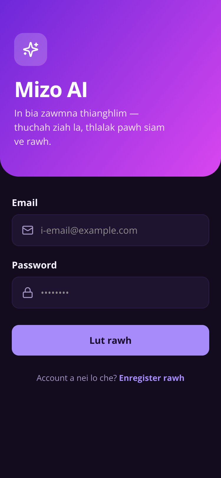 Mizo AI screen 1