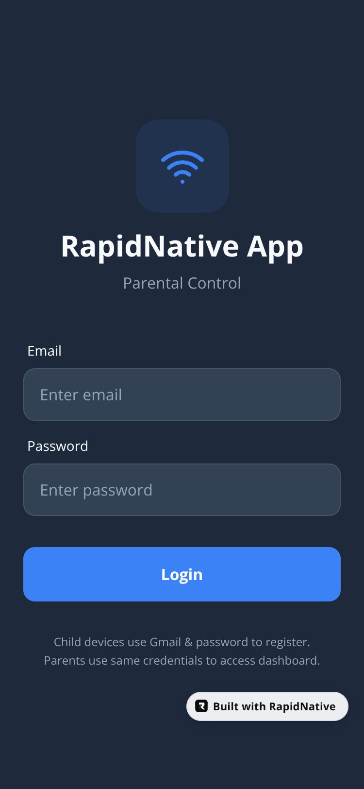 RapidNative App screen 3