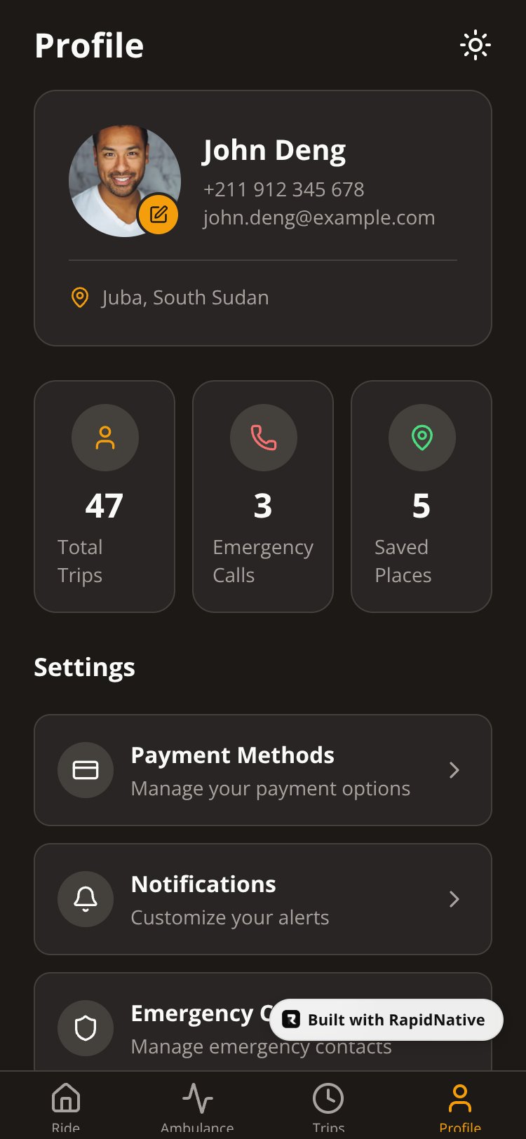 Araa Taxi screen 2