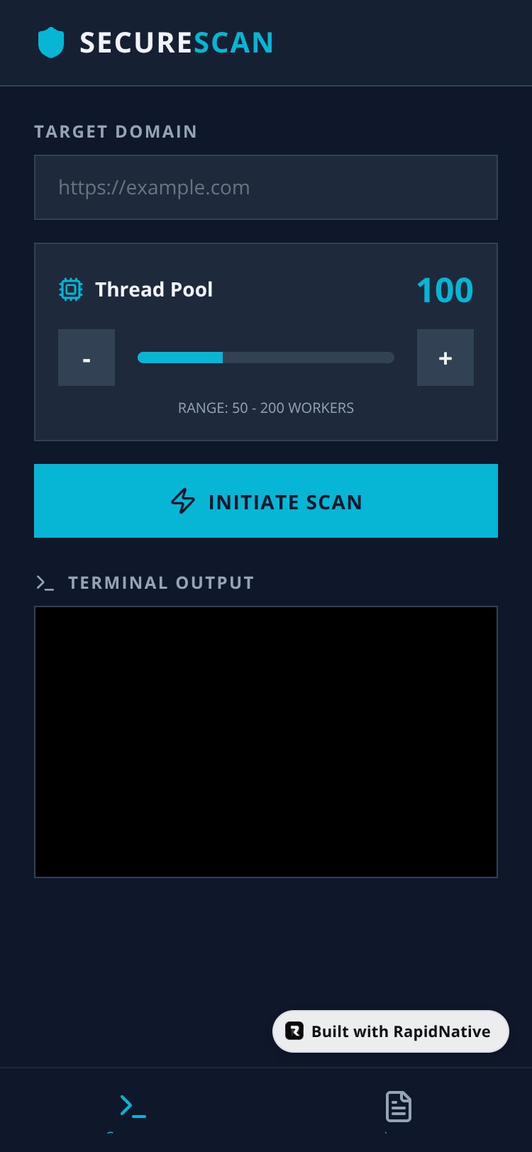 SecureScanner screen 2
