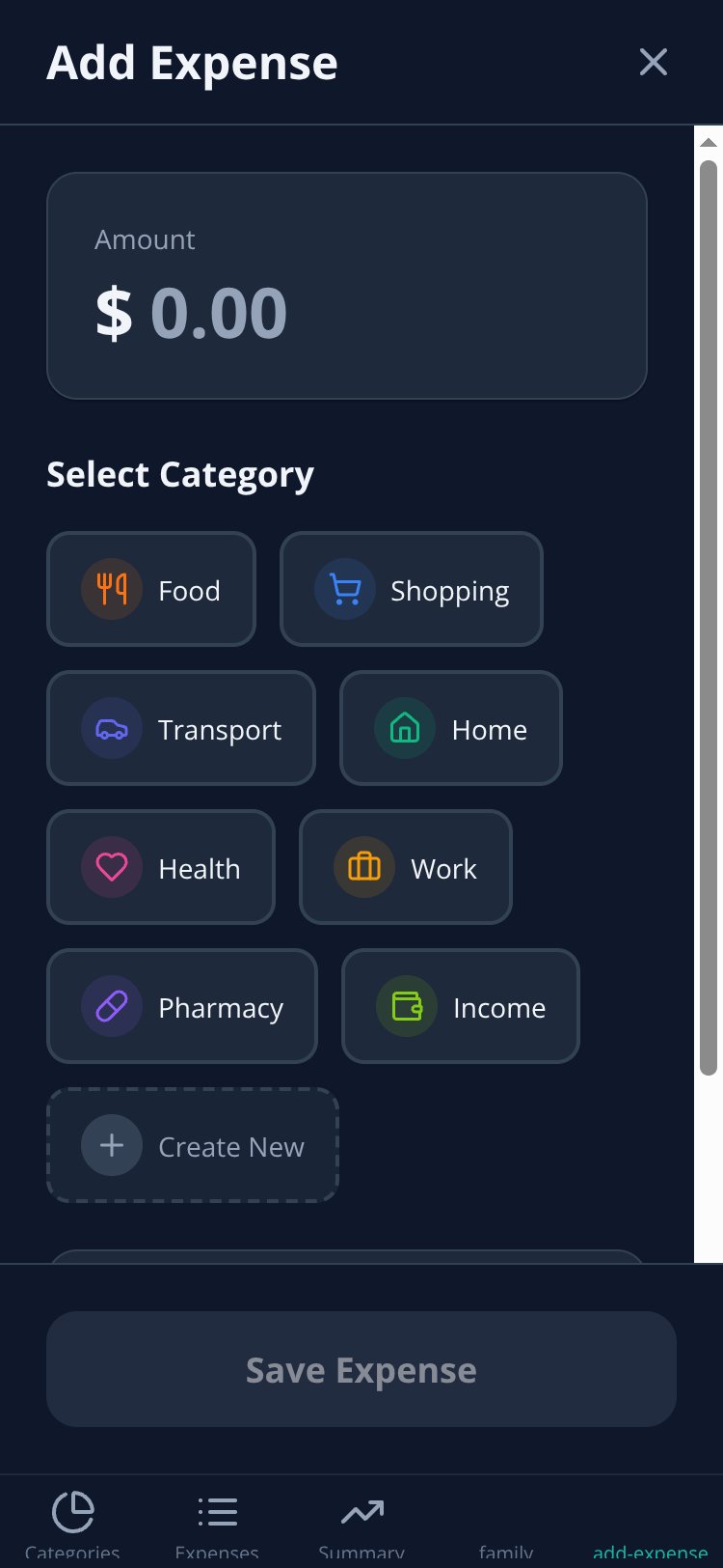 ExpenseTracker Pro screen 2