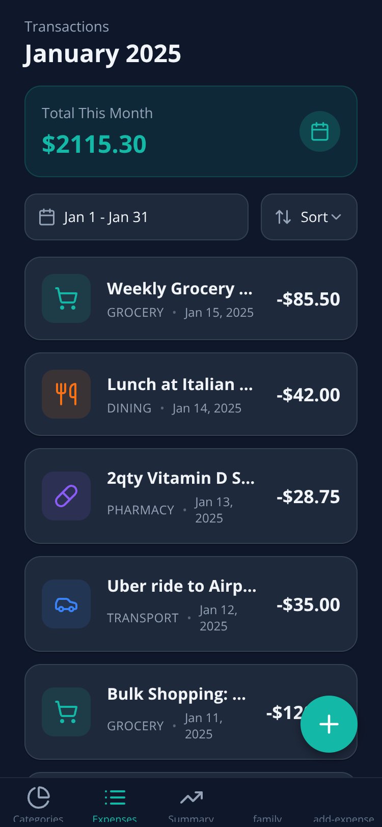 ExpenseTracker Pro screen 3