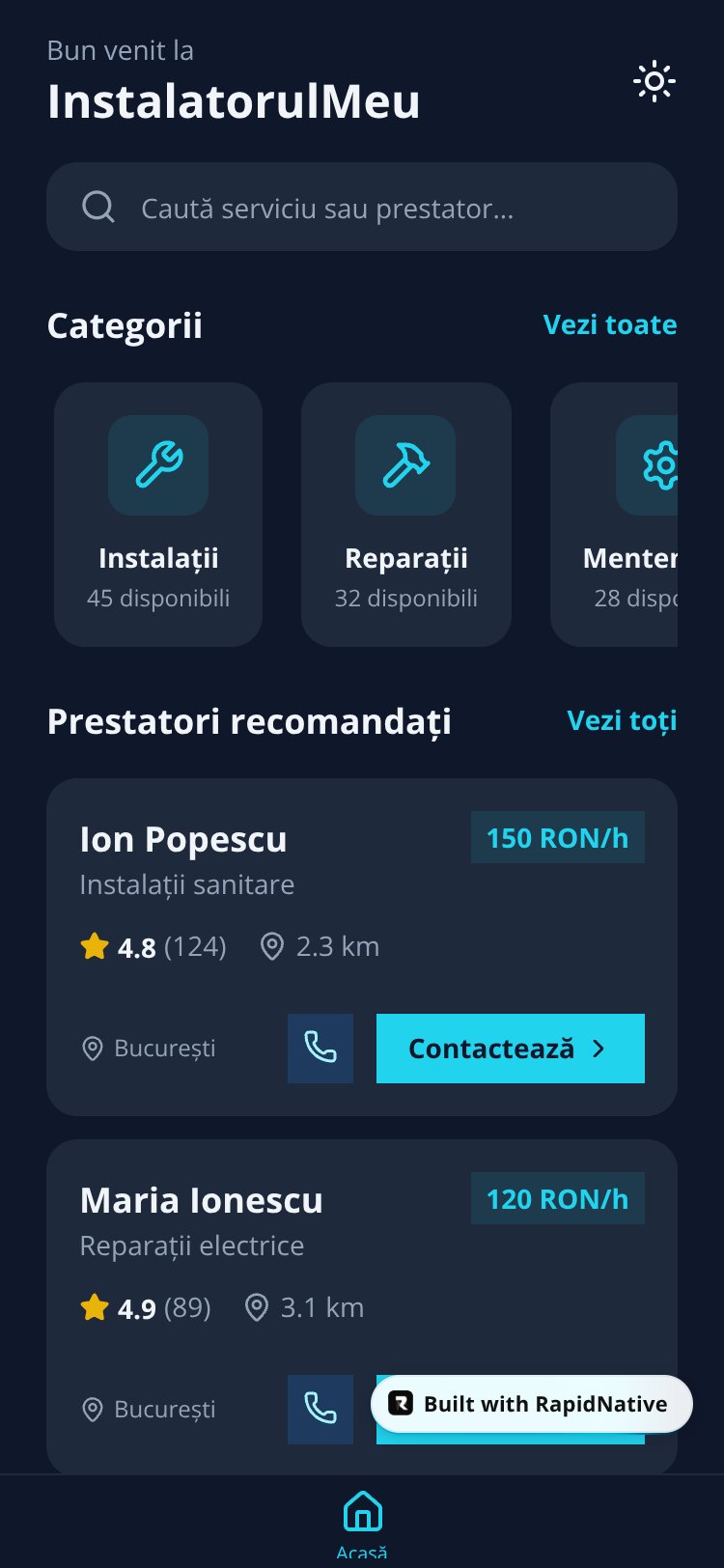 InstalatorulMeu screen 1