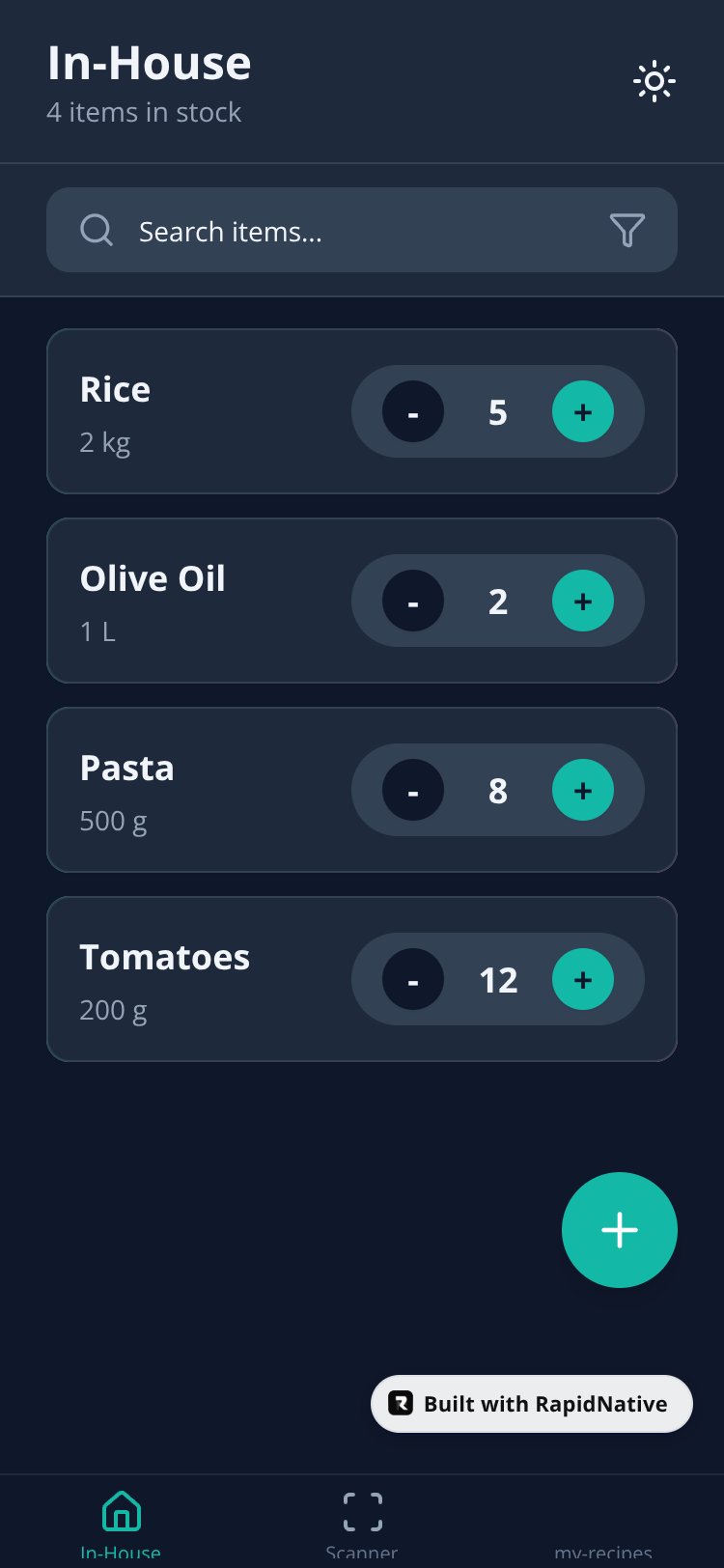 Smart Inventory Manager screen 2