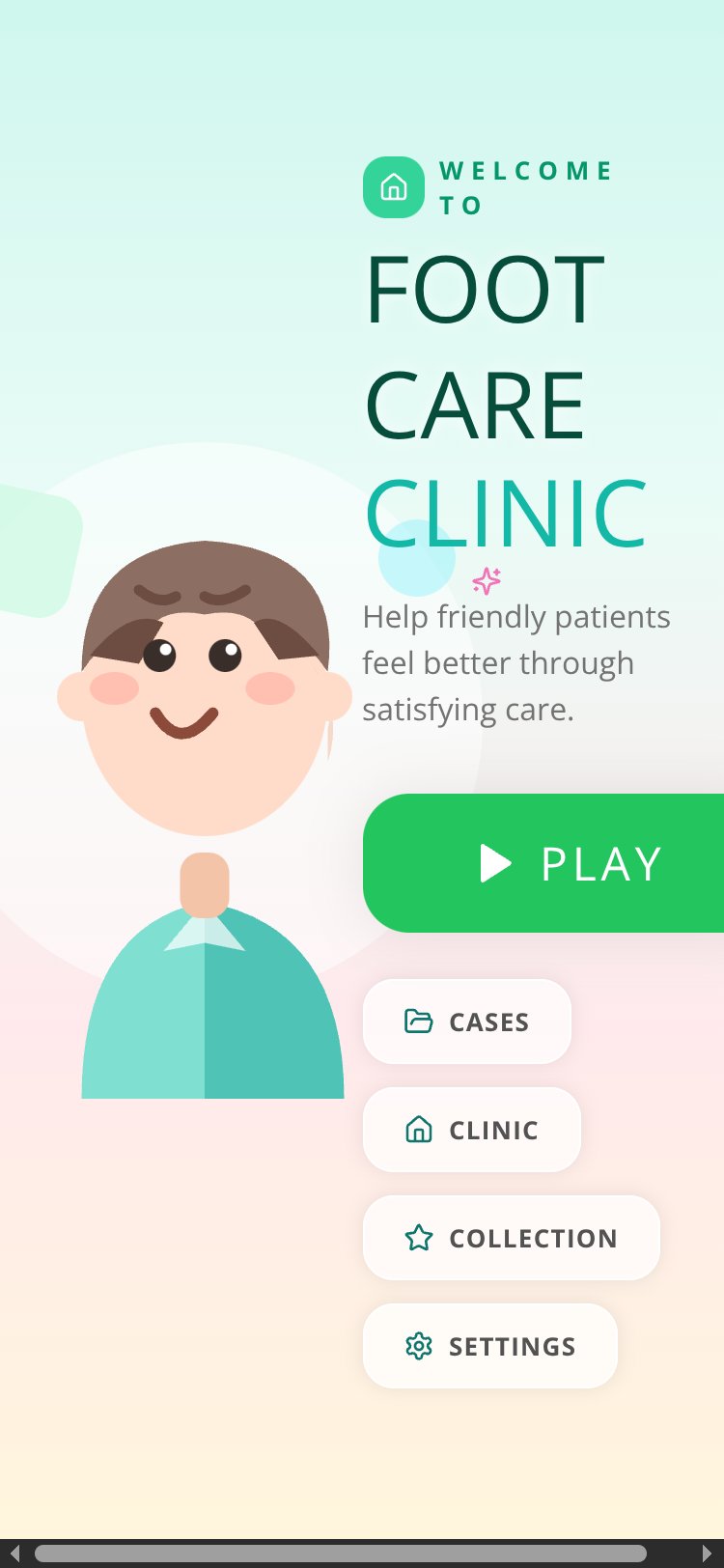 Foot Care Clinic screen 1