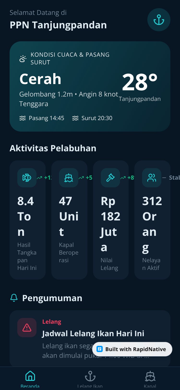 PPN Tanjungpandan screen 1