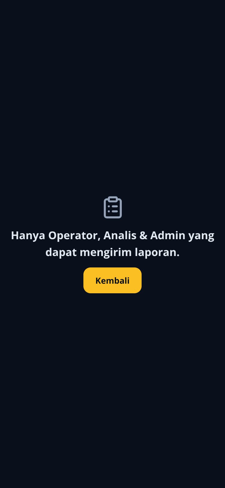 Loss Control screen 3