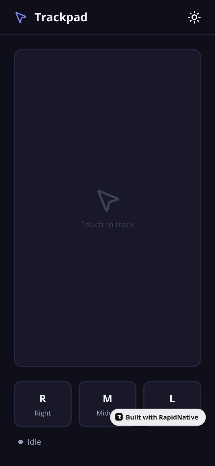 TrackPad screen 1