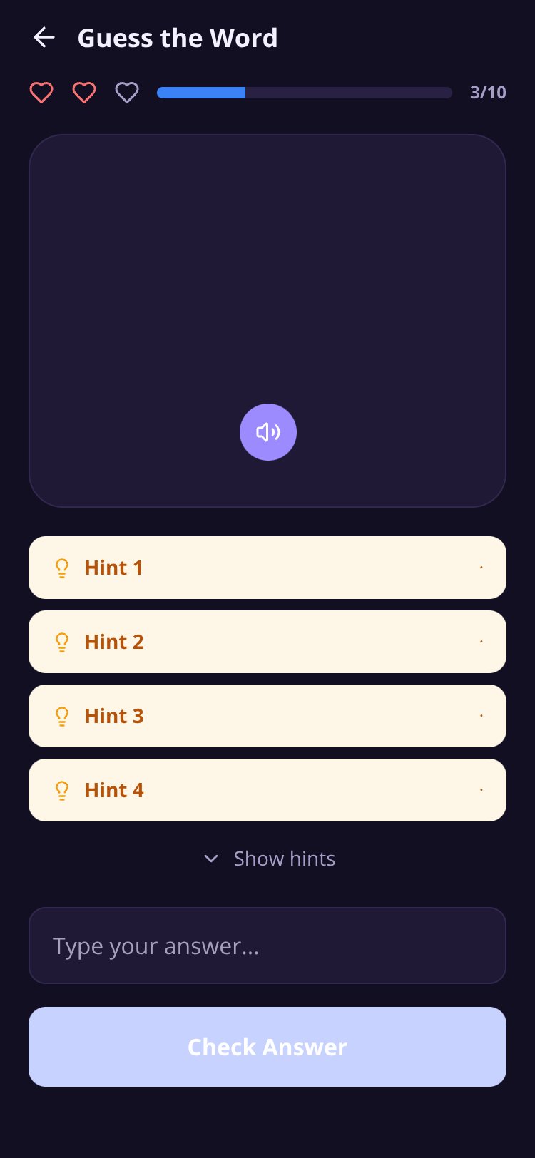 LinguaPlay screen 4