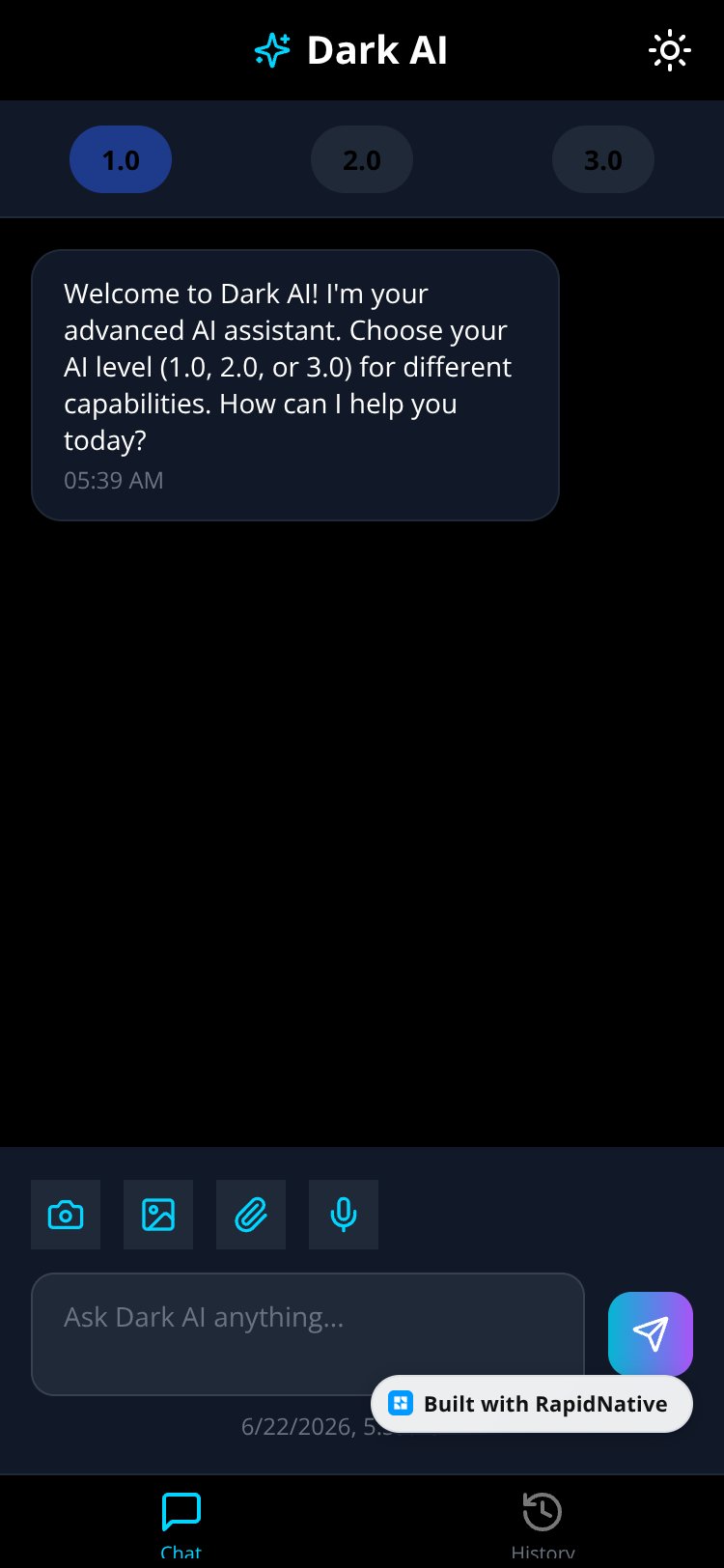Dark AI screen 4
