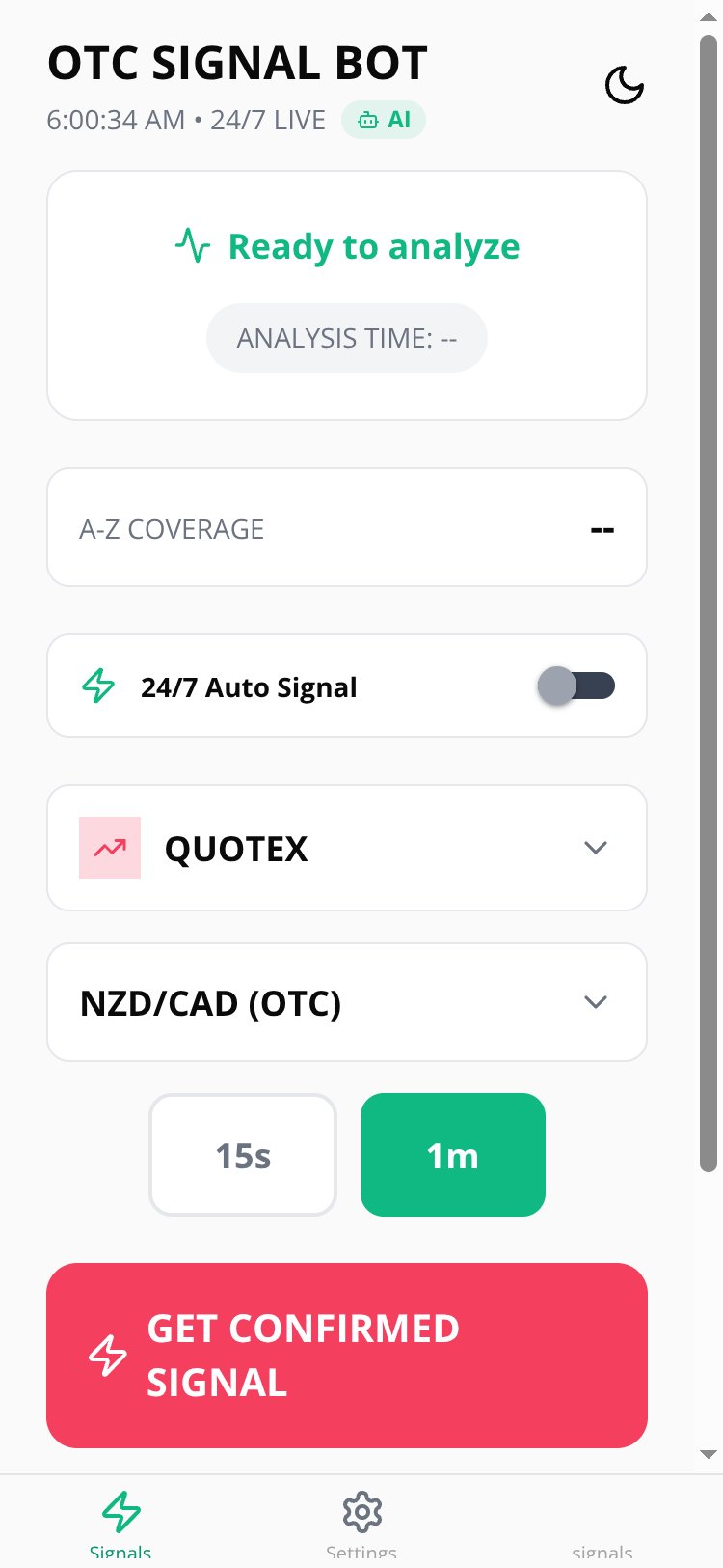 Quotex OTC Signal Pro Copy screen 2