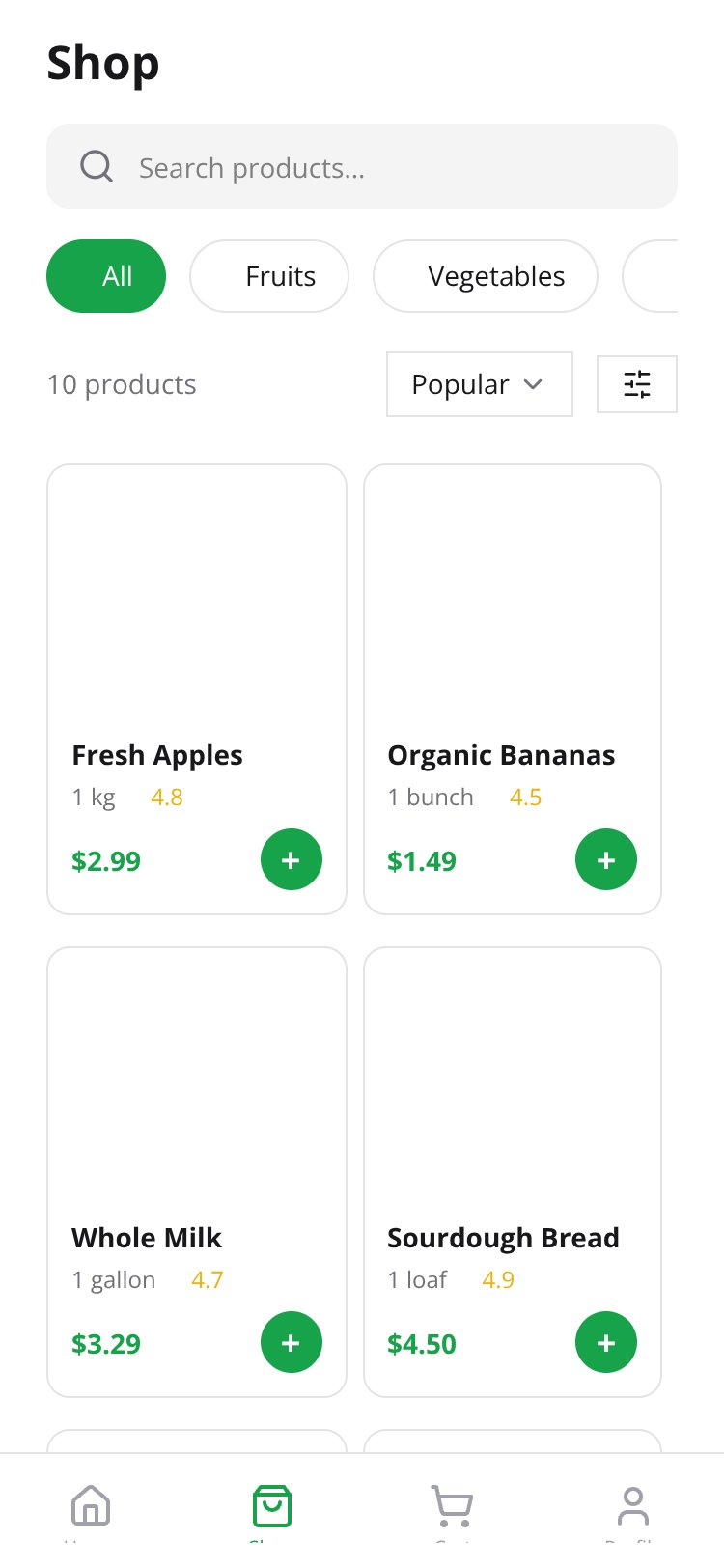 FreshMarket screen 3