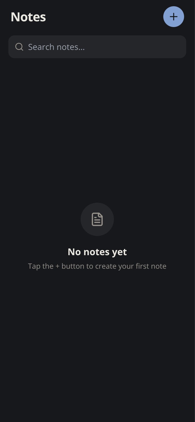 Instant Notes screen 1