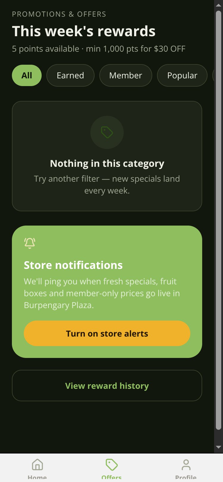 Burpengary Market Loyalty screen 3