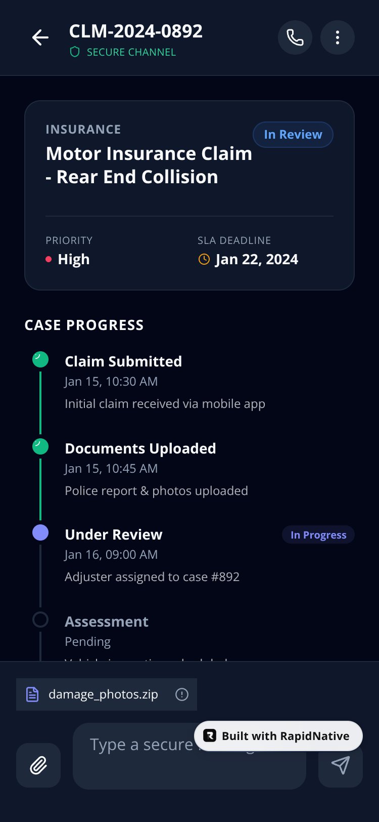 TrustCase screen 3