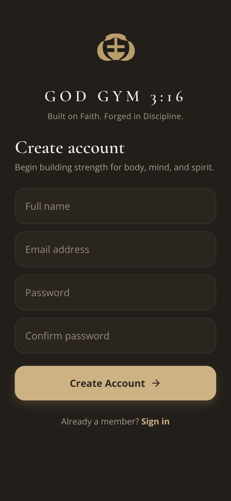 God Gym 3:16 screen 1