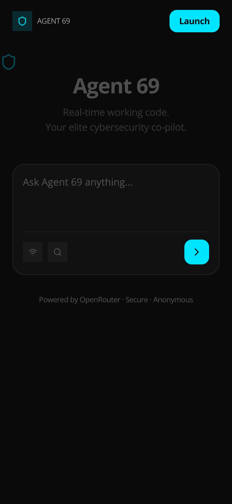 Agent 69 screen 1