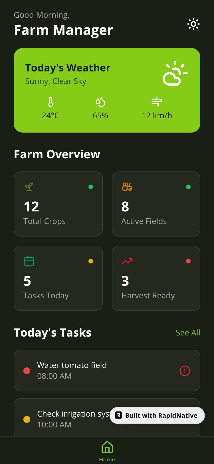 FarmFlow screen 1