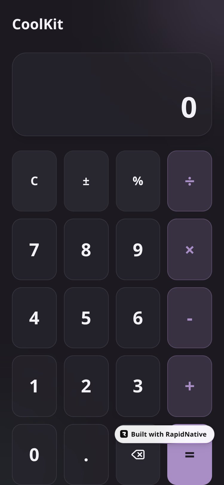 CoolKit screen 1