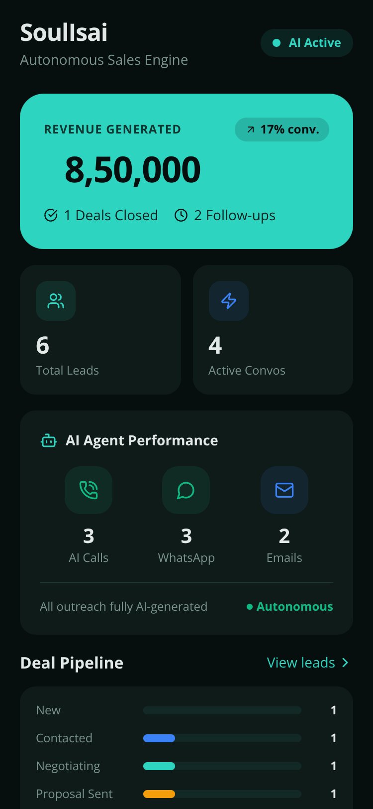 SalesAgent AI screen 1