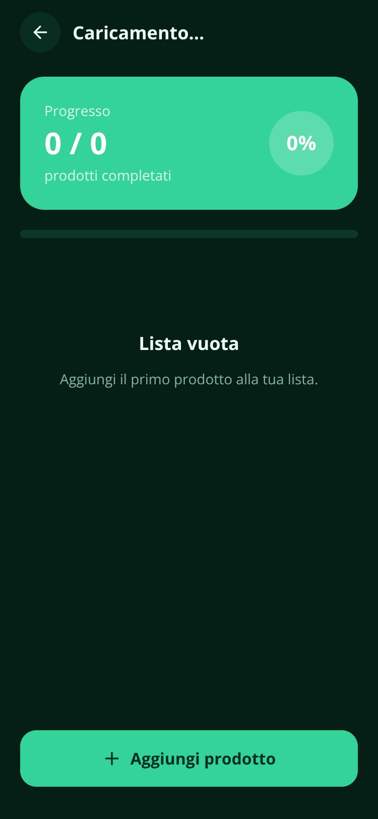 Lista della Spesa screen 3
