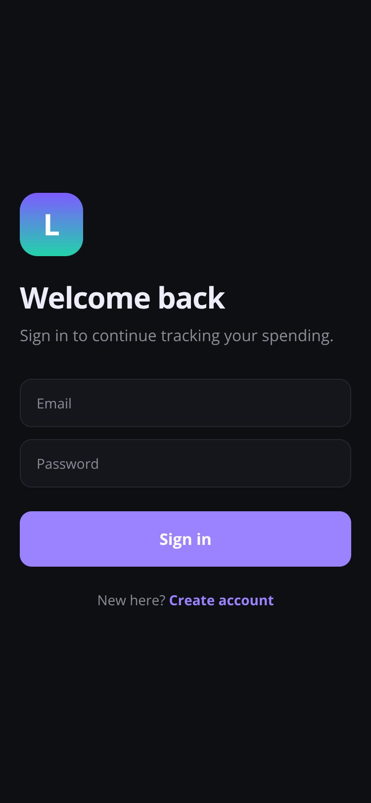 Ledger screen 1