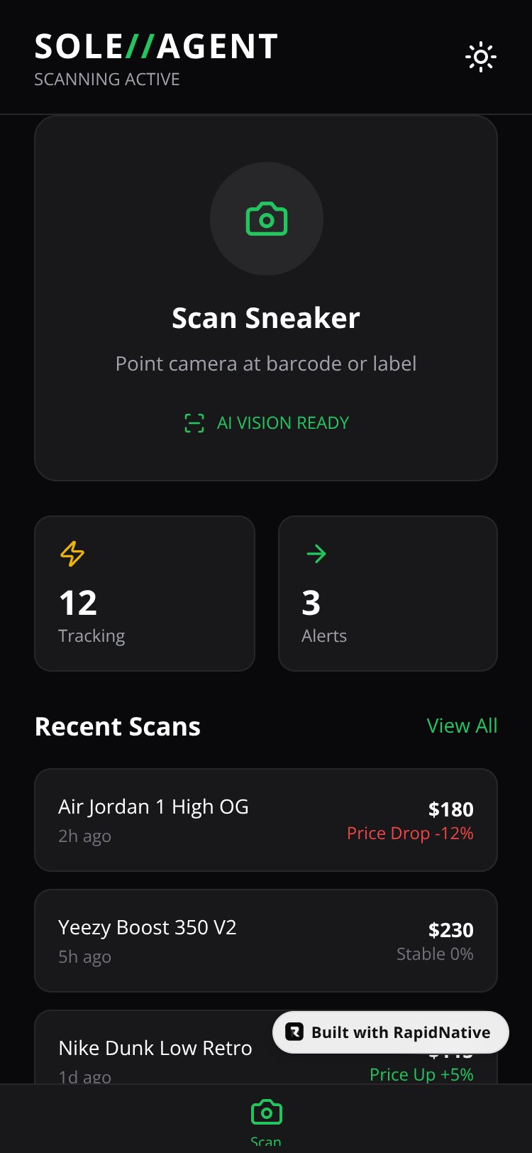 SOLE//AGENT screen 1