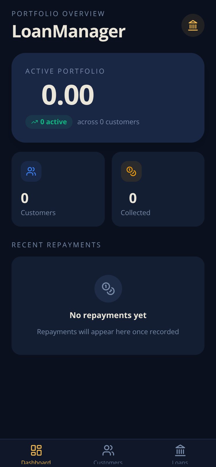 LoanManager screen 2